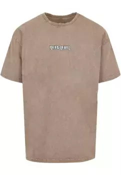 Футболка Merchcode "Мужская футболка Grand Thug Life Acid Washed Heavy Oversize " Merchcode", хаки