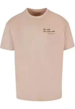 Футболка Merchcode "Мужская футболка Happines Heavy Oversize", цвет Wet Sand