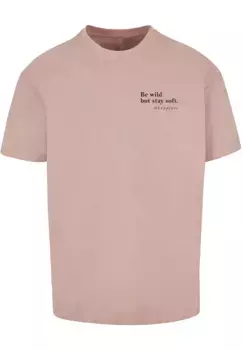 Футболка Merchcode "Мужская футболка Happines Heavy Oversize", цвет Duskrose