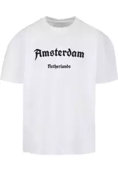 Футболка Merchcode "Мужская футболка из сверхтяжелого хлопка Merchcode Amsterdam", белый