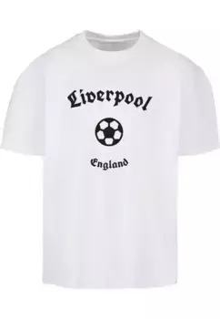 Футболка Merchcode "Мужская футболка из сверхтяжелого хлопка Merchcode Liverpool ", белый