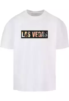 Футболка Merchcode "Мужская футболка из сверхтяжелого хлопка Merchcode Las Vegas", белый
