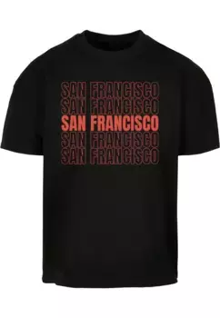 Футболка Merchcode "Мужская футболка из сверхтяжелого хлопка Merchcode San Francisco ", черный