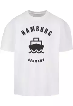 Футболка Merchcode "Мужская футболка из сверхтяжелого хлопка Merchcode Hamburg", белый