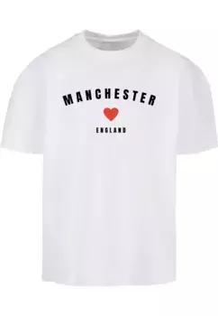 Футболка Merchcode "Мужская футболка из ультратяжелого хлопка Merchcode Manchester", белый