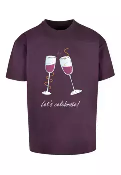Футболка Merchcode "Мужская футболка LetsCeleb Heavy Oversized Tee " Merchcode", цвет Purplenight