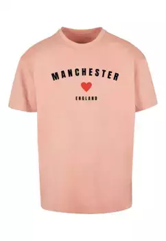 Футболка Merchcode "Мужская футболка Manchester Heavy Oversize Merchcode-BY102", цвет Amber