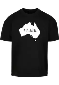 Футболка Merchcode "Мужская футболка Merchcode Australia X Ultra Heavy Cotton Box ", черный