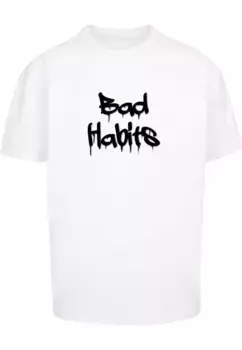 Футболка Merchcode "Мужская футболка Merchcode Bad Habits Heavy Oversize", белый