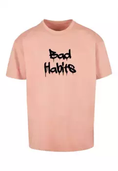 Футболка Merchcode "Мужская футболка Merchcode Bad Habits Heavy Oversize", цвет Amber