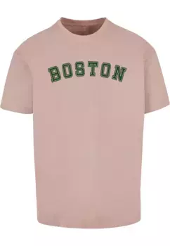 Футболка Merchcode "Мужская футболка Merchcode Boston Heavy Oversize-BY102", цвет Duskrose