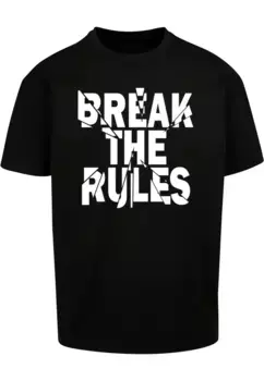 Футболка Merchcode "Мужская футболка Merchcode Break The Rules 2 Heavy Oversize", черный