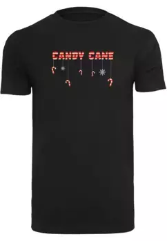 Футболка Merchcode "Мужская футболка Merchcode Candy Cane с круглым вырезом", черный