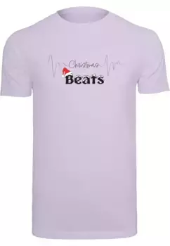 Футболка Merchcode "Мужская футболка Merchcode Christmas Beats с круглым вырезом", цвет Lilac