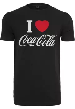 Футболка Merchcode "Мужская футболка Merchcode Coca Cola I Love Coke", черный