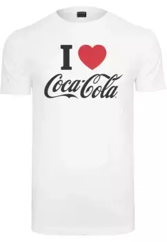 Футболка Merchcode "Мужская футболка Merchcode Coca Cola I Love Coke", белый