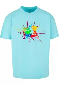 Футболка Merchcode "Мужская футболка Merchcode Color Splash Player Heavy Oversized ", синий