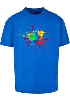 Футболка Merchcode "Мужская футболка Merchcode Color Splash Player Heavy Oversized ", синий