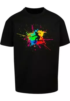 Футболка Merchcode "Мужская футболка Merchcode Color Splash Player Heavy Oversized ", черный