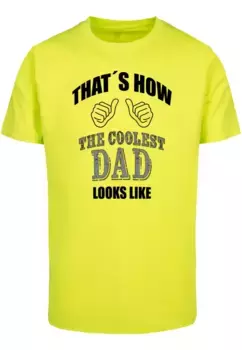 Футболка Merchcode "Мужская футболка Merchcode Coolest Dad с круглым вырезом", желтый