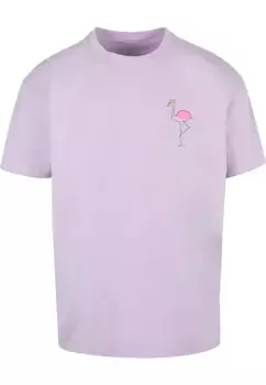 Футболка Merchcode "Мужская футболка Merchcode Flamingo Heavy Oversize", цвет Lilac