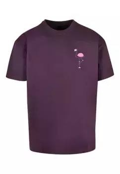 Футболка Merchcode "Мужская футболка Merchcode Flamingo Heavy Oversize", цвет Purplenight