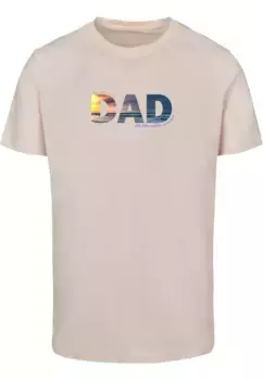 Футболка Merchcode "Мужская футболка Merchcode For The Best Dad с круглым вырезом", розовый