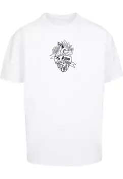 Футболка Merchcode "Мужская футболка Merchcode Frida Kahlo - Te amo Outline Heavy Oversize Tee", белый