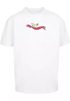Футболка Merchcode "Мужская футболка Merchcode Frida Kahlo - Viva la vida 2 Heavy Oversize ", белый