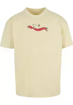 Футболка Merchcode "Мужская футболка Merchcode Frida Kahlo - Viva la vida 2 Heavy Oversize ", желтый