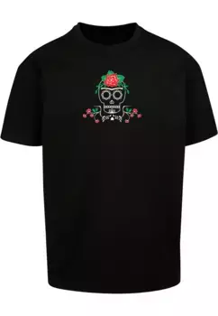 Футболка Merchcode "Мужская футболка Merchcode Frida Kahlo - Death Heavy Oversize", черный