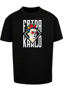 Футболка Merchcode "Мужская футболка Merchcode Frida Kahlo - Oversize с надписью ", черный
