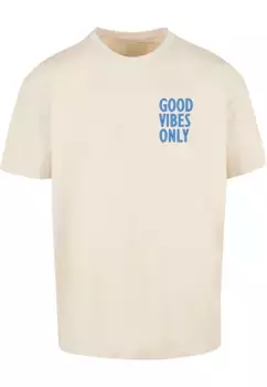 Футболка Merchcode "Мужская футболка Merchcode Good Vibes Only Heavy Oversized ", цвет Sand