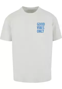 Футболка Merchcode "Мужская футболка Merchcode Good Vibes Only Heavy Oversized ", цвет Lightasphalt