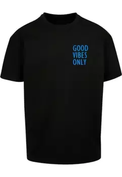 Футболка Merchcode "Мужская футболка Merchcode Good Vibes Only Heavy Oversized ", черный