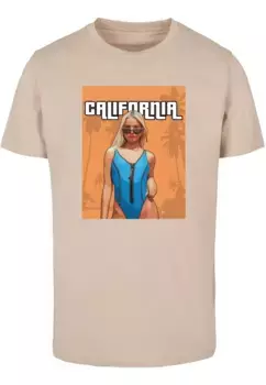 Футболка Merchcode "Мужская футболка Merchcode Grand California с круглым вырезом", цвет Sand