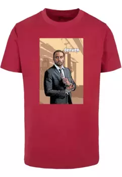 Футболка Merchcode "Мужская футболка Merchcode Grand Denver с круглым вырезом", цвет Burgundy