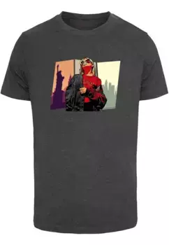 Футболка Merchcode "Мужская футболка Merchcode Grand Red Girl с круглым вырезом", цвет Charcoal