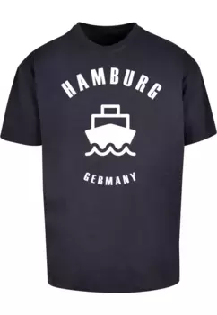 Футболка Merchcode "Мужская футболка Merchcode Hamburg X Heavy Oversize-BY102", цвет морской волны