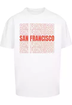 Футболка Merchcode "Мужская футболка Merchcode Heavy Oversize San Francisco-BY102", белый