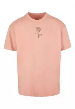 Футболка Merchcode "Мужская футболка Merchcode Heavy Oversize розового цвета", цвет Amber