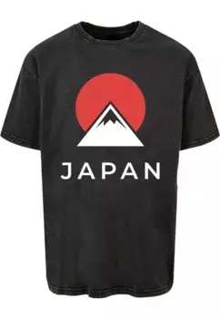 Футболка Merchcode "Мужская футболка Merchcode Japan X Acid Washed Heavy Oversize ", черный