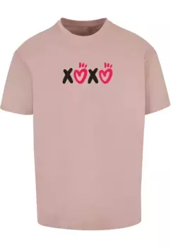 Футболка Merchcode "Мужская футболка " Merchcode ко Дню святого Валентина — XOXO Heavy Oversized", цвет Duskrose