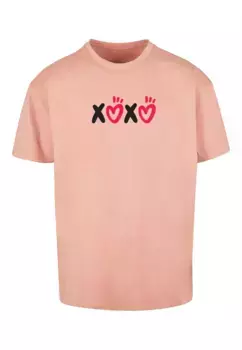 Футболка Merchcode "Мужская футболка " Merchcode ко Дню святого Валентина — XOXO Heavy Oversized", цвет Amber