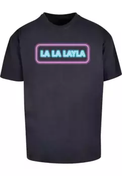 Футболка Merchcode "Мужская футболка Merchcode LA LA LAYLA Oversize ", цвет морской волны