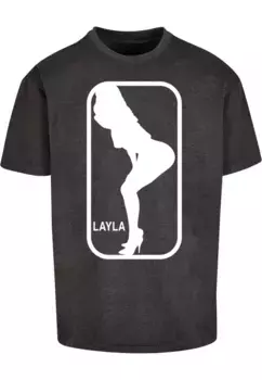 Футболка Merchcode "Мужская футболка Merchcode Layla Dance X Oversize", цвет Charcoal