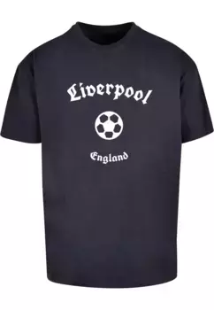Футболка Merchcode "Мужская футболка Merchcode Liverpool X Heavy Oversize-BY102", цвет морской волны