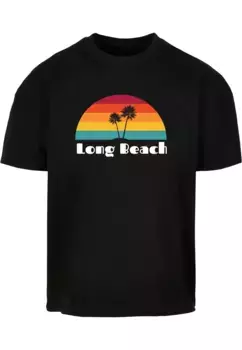 Футболка Merchcode "Мужская футболка Merchcode Long Beach X Ultra Heavy Cotton Box ", черный