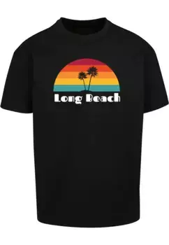 Футболка Merchcode "Мужская футболка Merchcode Long Beach X Heavy Oversize", черный
