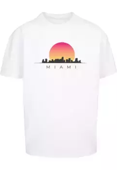 Футболка Merchcode "Мужская футболка Merchcode Miami Heavy Oversize-BY102", белый